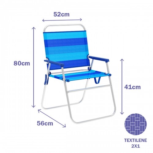 Folding Chair Marbueno Blue 52 x 80 x 56 cm image 2