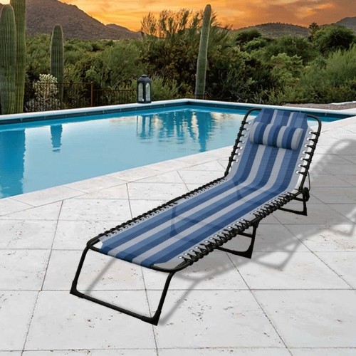 Sun-lounger Marbueno Blue 190 x 27 x 58 cm image 2