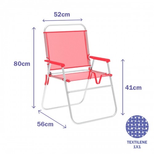 Folding Chair Marbueno Coral 52 x 80 x 56 cm image 2