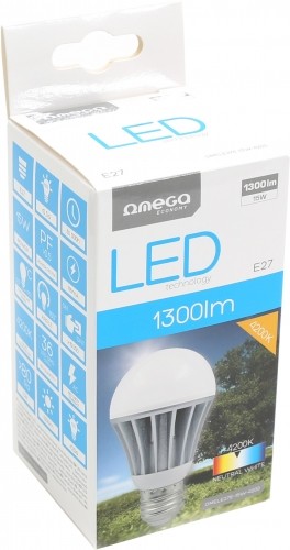 Omega LED лампочка E27 15W 4200K (42582) image 2