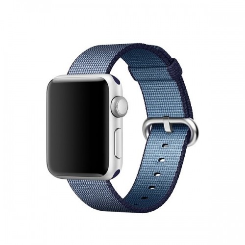 MPW82ZM|A Apple Watch 42mm Woven Nylon Band Navy image 2