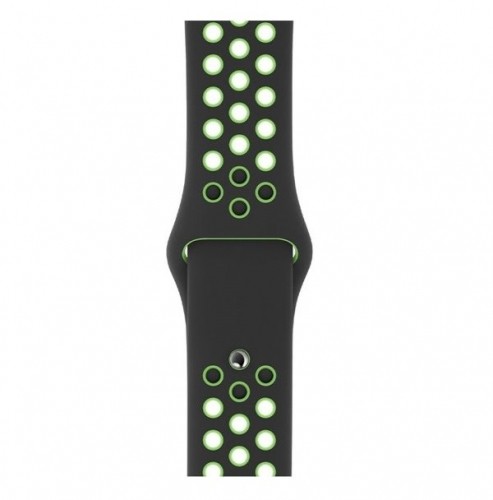 MXQW2FE|A Apple Watch 40mm Black| Lime Blast Nike Sport Band image 2