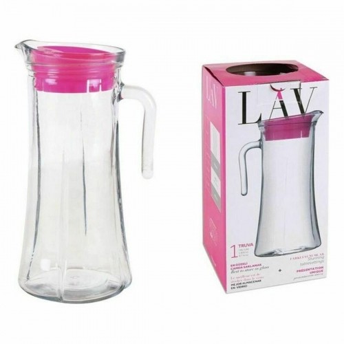 Transparent Glass Jug LAV LV-TRU140 PK0001RP (6 Units) (1400 ml) image 2