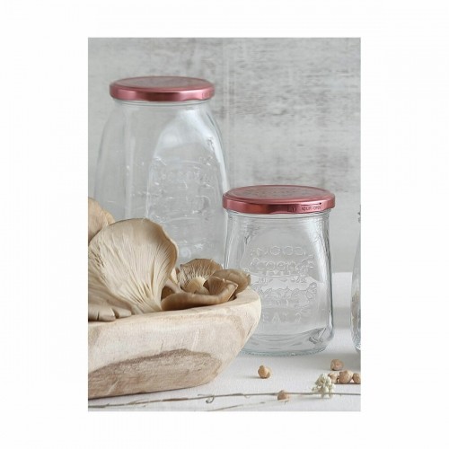 Transparent Glass Jar Inde Tasty 550 ml With lid (12 Units) image 2