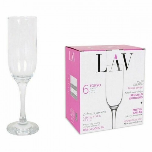 Set of cups LAV Tokyo (4 Units) (210 ml) image 2