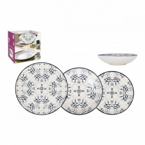 Dinnerware Set La Mediterránea Tesa 12 Pieces Porcelain (2 Units) image 2