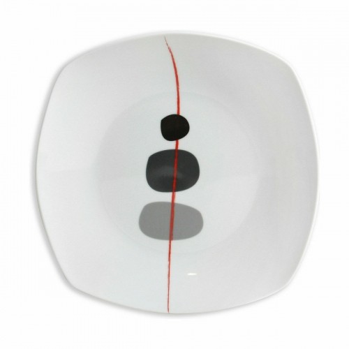 Māla trauki Inde Zen 18 Daudzums Porcelāns Kvadrāta (2 gb.) image 2