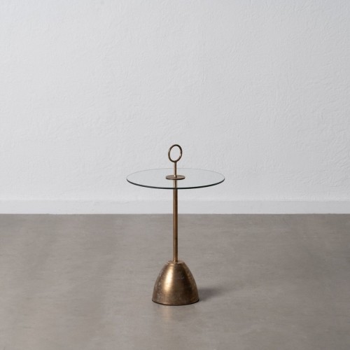 Side table Golden Crystal Iron 40 x 40 x 66 cm image 2