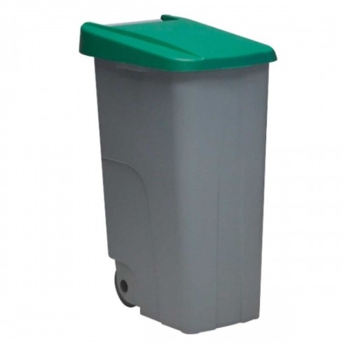 Dustbin with Wheels Denox 85 L Green 58 x 41 x 76 cm image 2