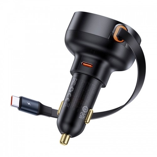 Car Charger Baseus Enjoyment Pro with cable USB-C, 60W (Black) image 2