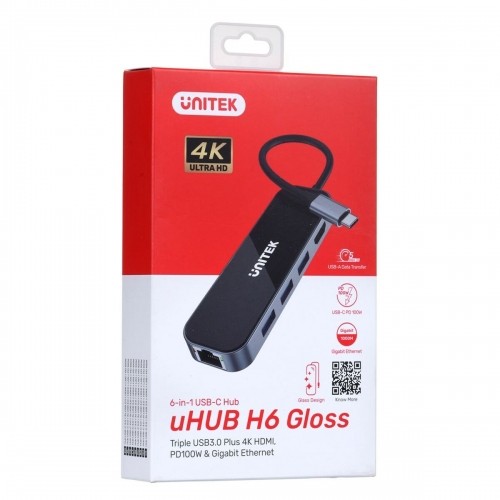 USB-разветвитель Unitek D1084A 100 W image 2