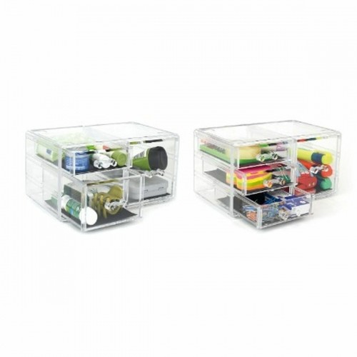 Daudzfunkcionāls Organizators Confortime Plastmasa Caurspīdīgs 23,5 x 15,3 x 10,8 cm (6 gb.) image 2