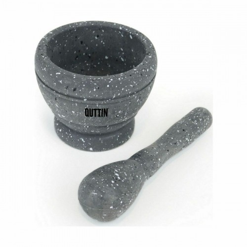 Mortar Quttin Black Plastic 11 x 9 cm (12 Units) image 2
