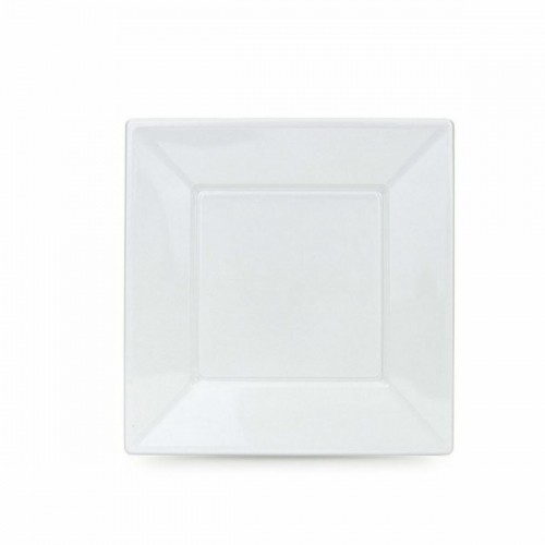 Set of reusable plates Algon White Plastic 23 x 23 x 1,5 cm (36 Units) image 2