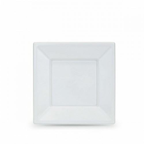 Set of reusable plates Algon White Plastic 18 x 18 x 1,5 cm (24 Units) image 2