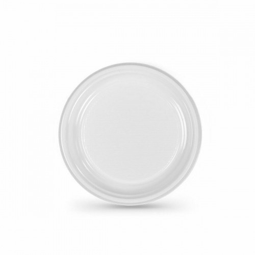 Set of reusable plates Algon White Plastic (36 Units) image 2