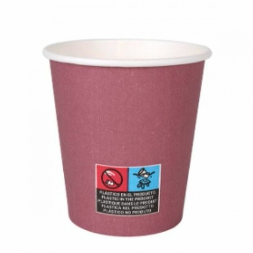 Набор стаканов Algon Картон Одноразовые Бордовый 36 штук 200 ml (24 Предметы) image 2