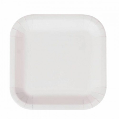 Plate set Algon Disposable White Cardboard 26 cm (15 Units) image 2