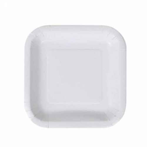 Plate set Algon Disposable White Cardboard 20 cm (36 Units) image 2