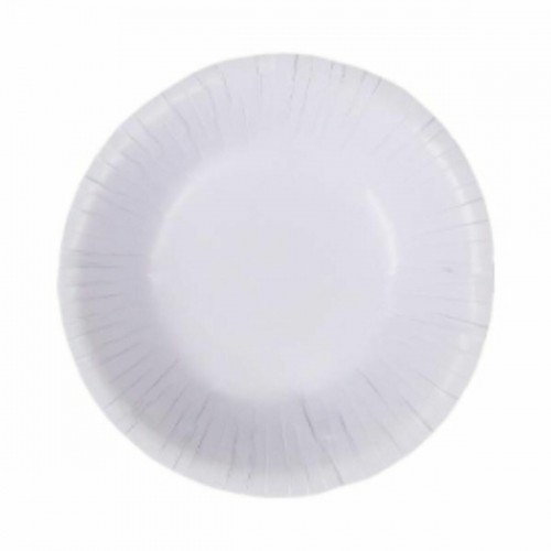 Plate set Algon Disposable White Cardboard 450 ml (15 Units) image 2