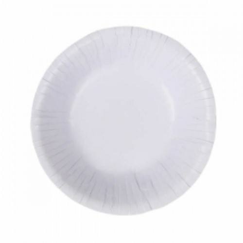 Plate set Algon Disposable White Cardboard 450 ml (24 Units) image 2
