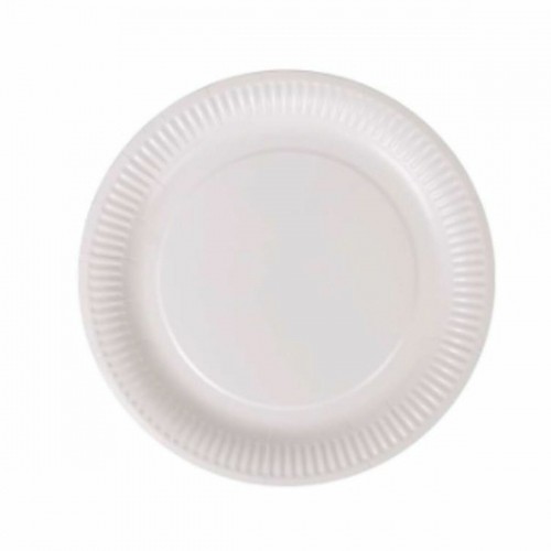 Plate set Algon Disposable White Cardboard 23 cm (10 Units) image 2