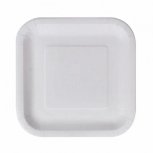 Набор посуды Algon Одноразовые Белый Картон Квадратный 23 cm (10 штук) image 2