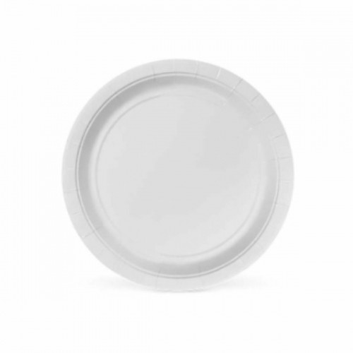 Plate set Algon 20 cm Disposable White Cardboard (36 Units) image 2