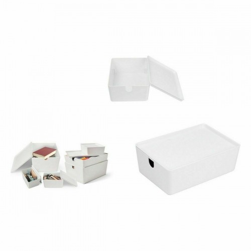 Штабелируемая коробка-органайзер Confortime С крышкой 26 x 17,5 x 8,5 cm (10 штук) image 2