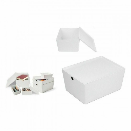 Штабелируемая коробка-органайзер Confortime С крышкой 35 x 26 x 16 cm (6 штук) image 2