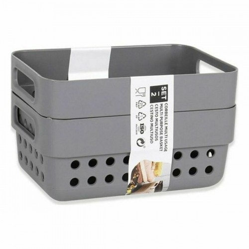 Multi-purpose basket Confortime 144902 12 x 7,5 x 7 cm (2 Pieces) (36 Units) (12 x 7,5 x 5 cm) image 2