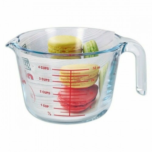 Measuring Jug Quttin 1 L Glass (6 Units) image 2