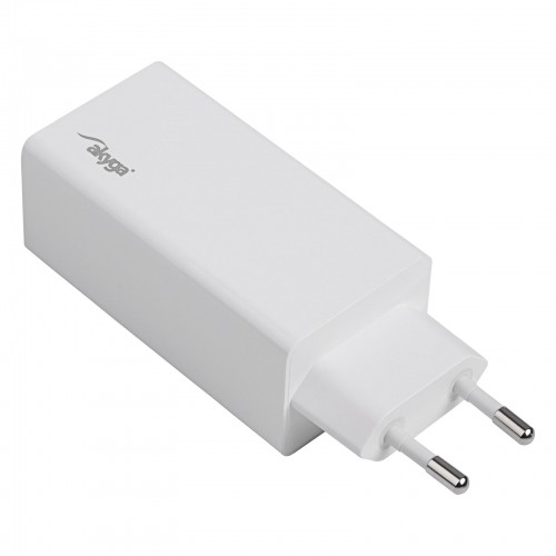Akyga wall charger AK-CH-20 100W USB-C USB-A PD GaN 5-20V | 1.5-5A white image 2