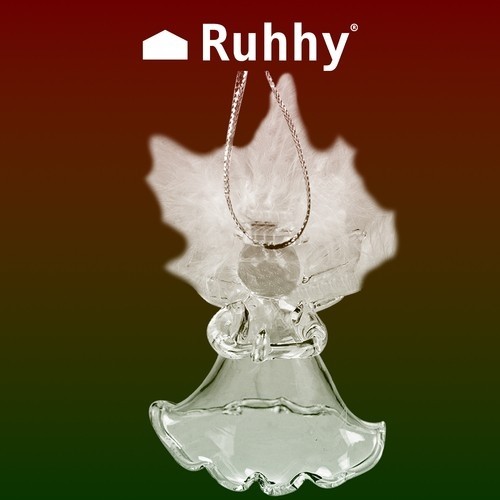 Transparent baubles - angels, 6 pcs. Ruhhy 22497 (17223-0) image 2