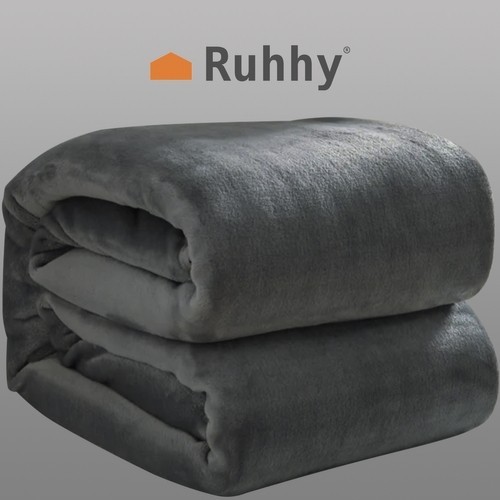 Blanket 1.6x2m - gray Ruhhy 22695 (17153-0) image 2