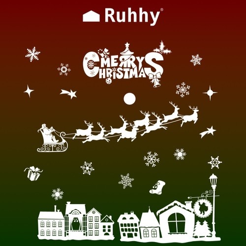 Christmas window stickers Ruhhy 22305 (17074-0) image 2