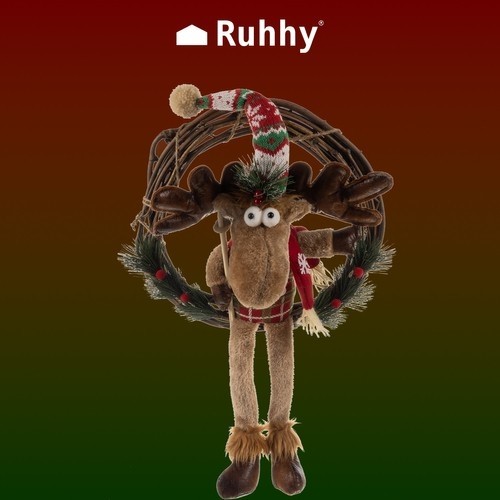 Christmas wreath on the door - reindeer Ruhhy 22316 (17056-0) image 2