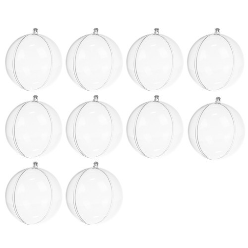 Transparent baubles 12 cm, set of 10 Ruhhy 22279 (16925-0) image 2