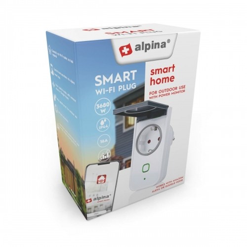 Smart Plug Alpina Smart Home Eksterjers Wi-Fi 230 V 16 A image 2