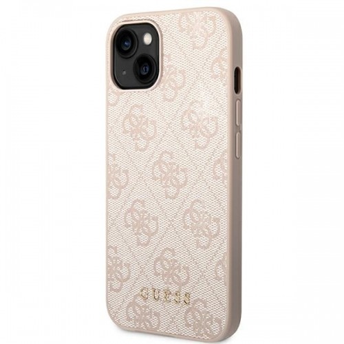 Guess GUHCP14MG4GFPI iPhone 14 Plus 6,7" różowy|pink hard case 4G Metal Gold Logo image 2