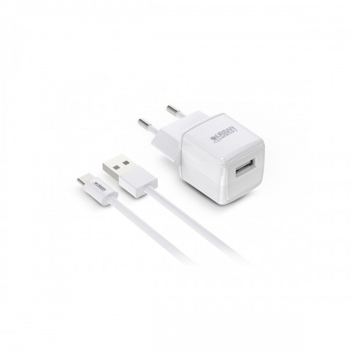 Зарядное для розетки + Кабель-USB-C Urban Factory PSC25UF Белый 12 W image 2