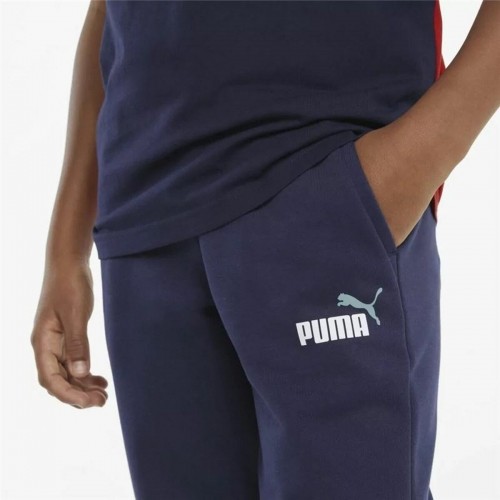 Children's Tracksuit Bottoms Puma  Ess+ 2 Col  Blue image 2