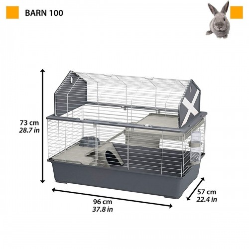 Cage Ferplast Barn 100 Metal Plastic 96 x 73 x 50 cm image 2