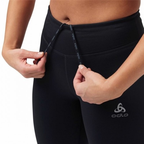 Women's Cropped Sports Pants Odlo 3/4 Essential Black image 2