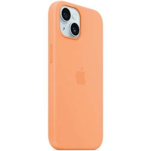 APPLE iPhone 15 Plus Silicone Case with MagSafe - Orange Sorbet image 2