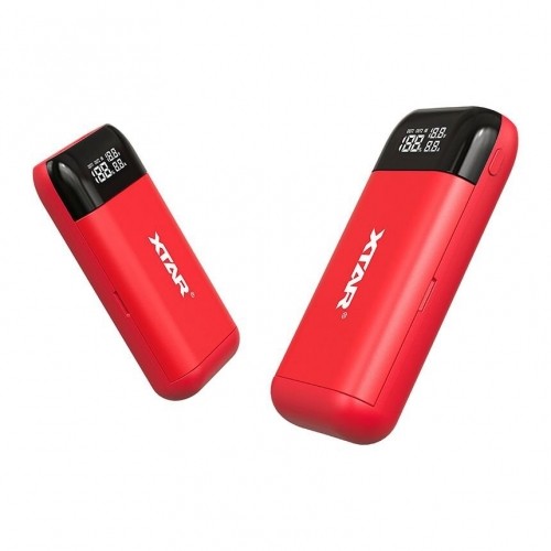 XTAR PB2S red battery charger / power bank to Li-ion 18650 / 20700 / 21700 image 2