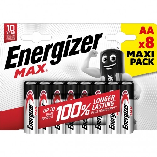 ENERGIZER BATTERIES ALKALINE MAX AA LR6, 8 PIECES, ECO PACKAGING image 2