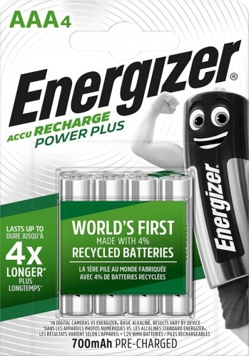 ENERGIZER BATTERY Accu Recharge Power Plus 700 mAh AAA HR3/4 Rechargeable, 4 pieces image 2