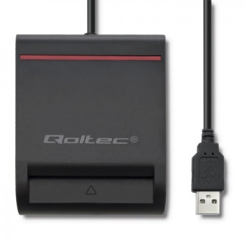 Qoltec Smart chip ID card scanner image 2