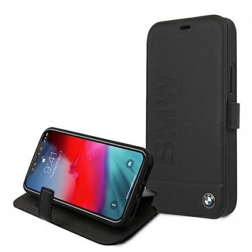 Etui BMW BMFLBKP12SSLLBK iPhone 12 mini 5,4" czarny|black book Signature image 2